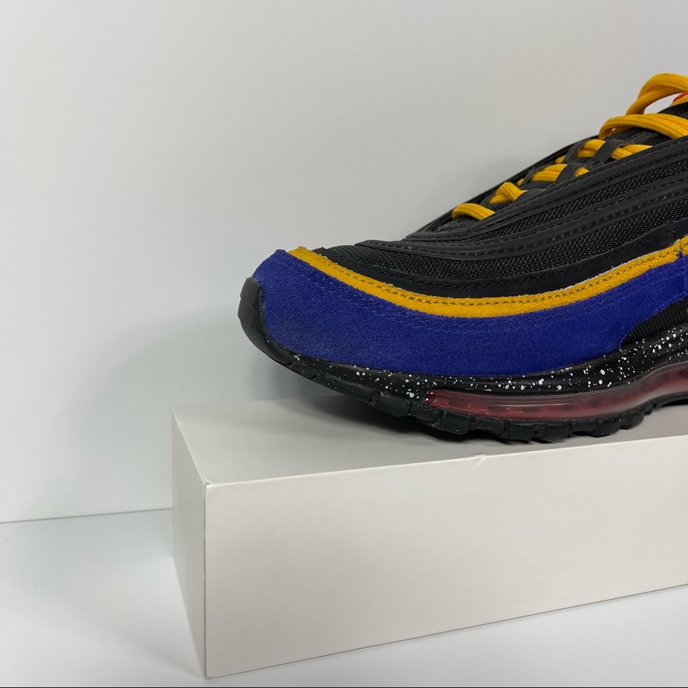 NIKE AIR MAX 97 CONCORD ACG TERRA MENS SHOES SIZE 9 BLACK PURPLE YELLOW RED USED - Picture 6 of 10